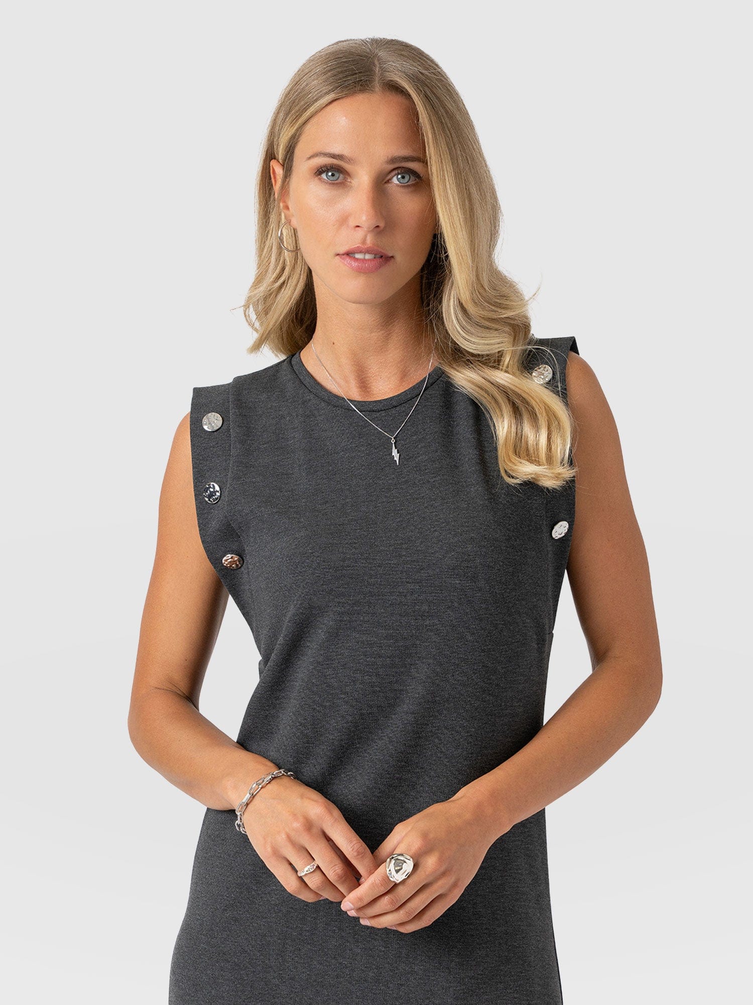 Rowan Dress - Charcoal - Molten - Women's Dresses | Saint + Sofia® USA